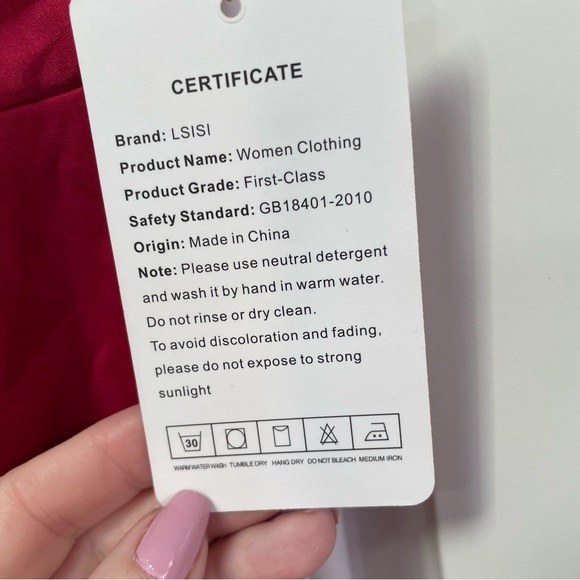 NWT Lsisi V Neck Slit Sleeveless Maxi Burgundy Formal Wrap Dress Evening Gown - Picture 4 of 12